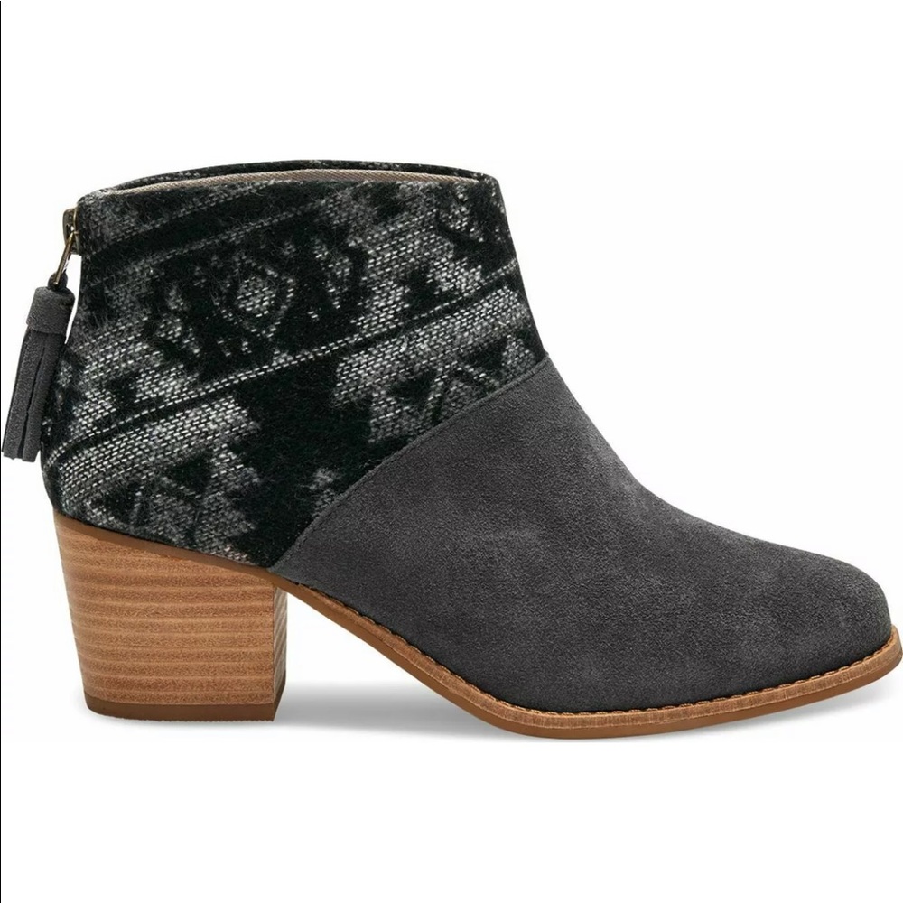 Preowned Toms Leila Ankle Boots Size 7.5